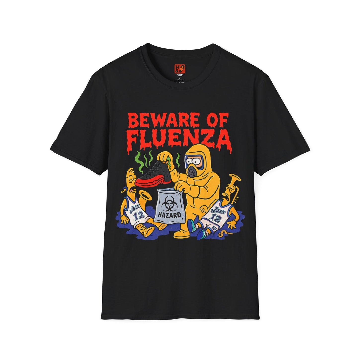 "Beware of Fluenza (Flu Game 12s)" T-Shirt