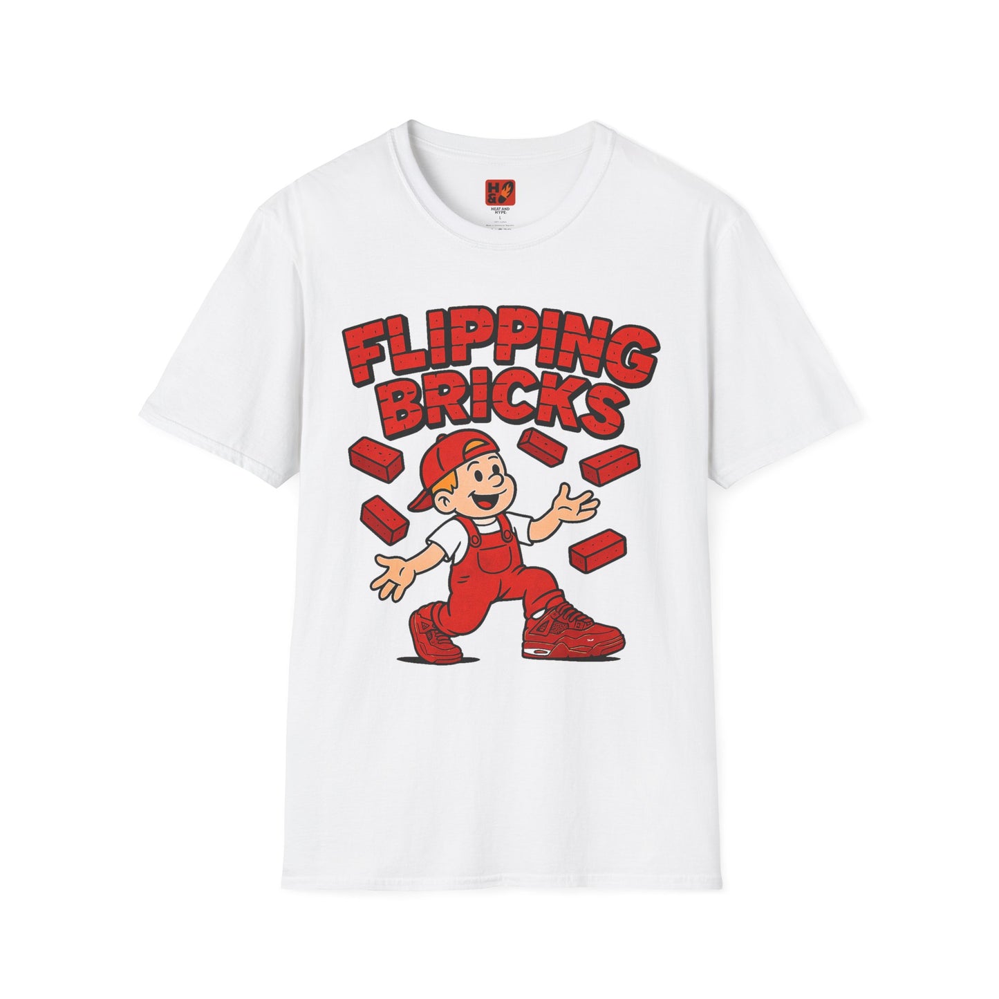 "Flipping Bricks (Brick 4's)" T-Shirt