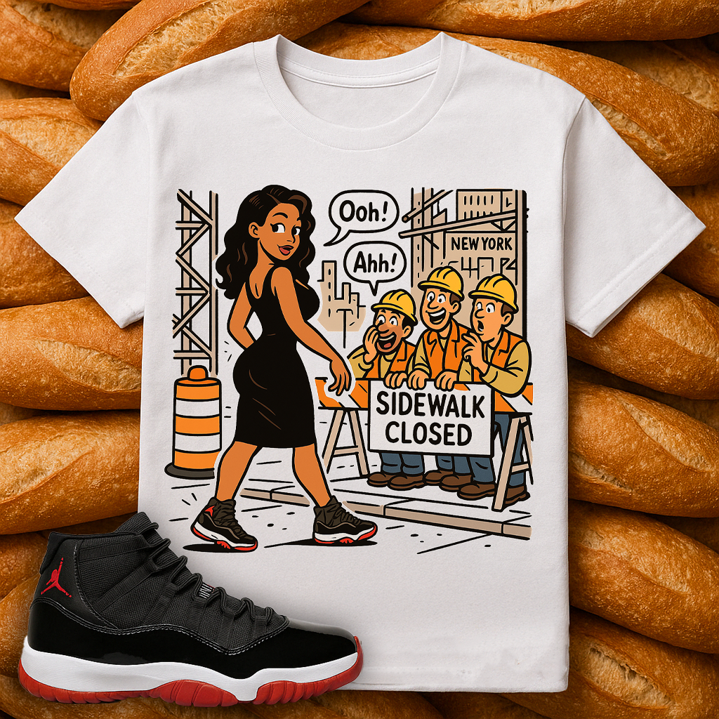 "Sneaker Cat Call (Bred 11)" T-shirt
