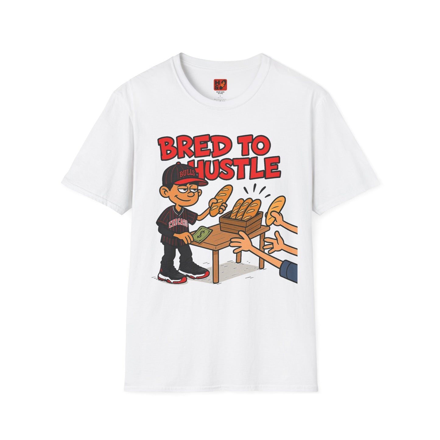 "Bred To Hustle (Bred 11)" T-shirt