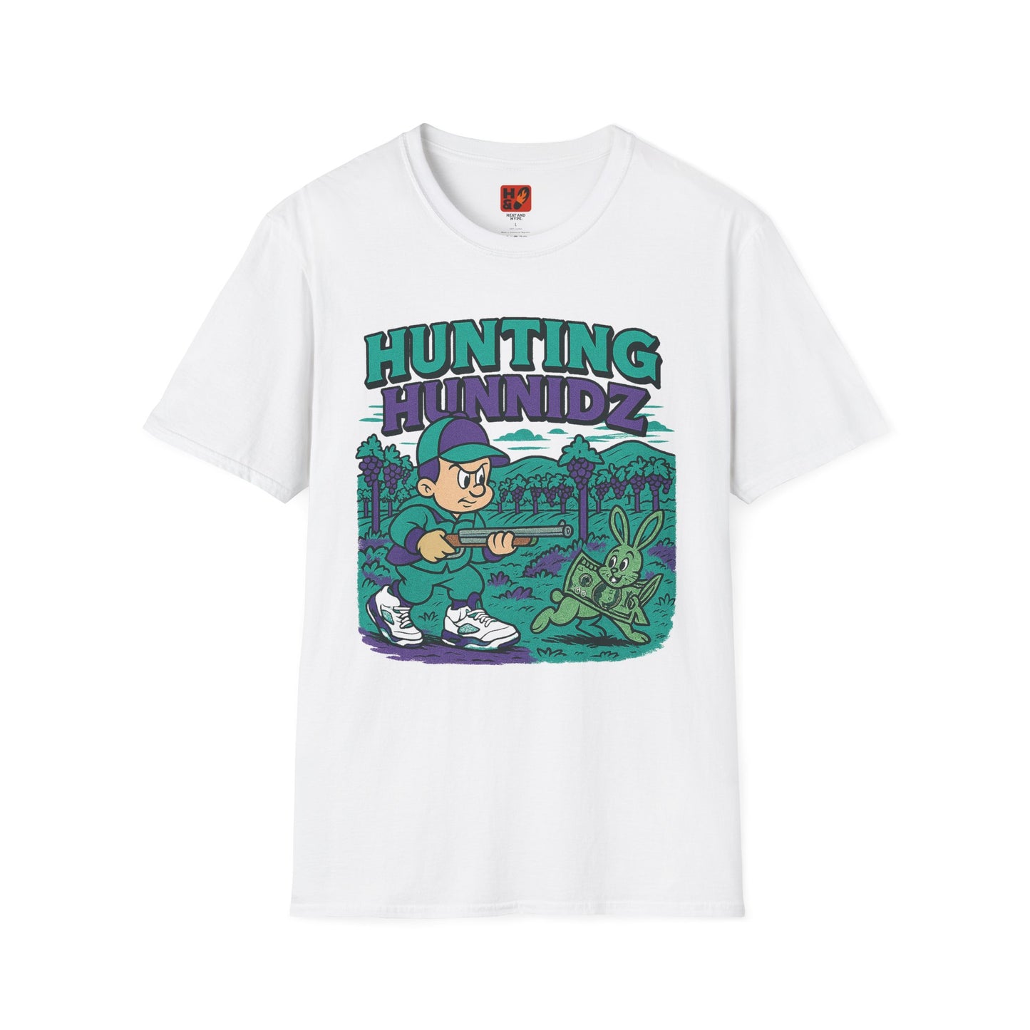 "Hunting Hunneds (Grape 5s)T-Shirt