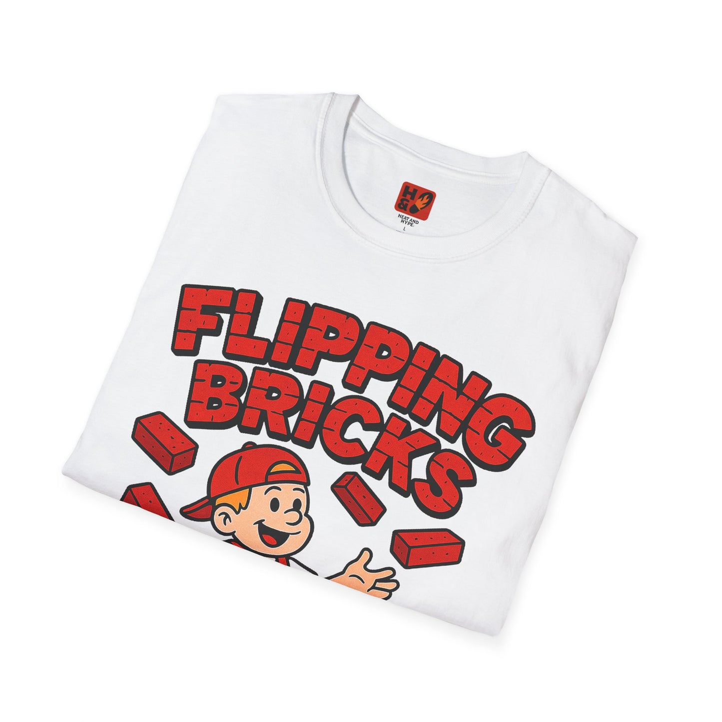 "Flipping Bricks (Brick 4's)" T-Shirt