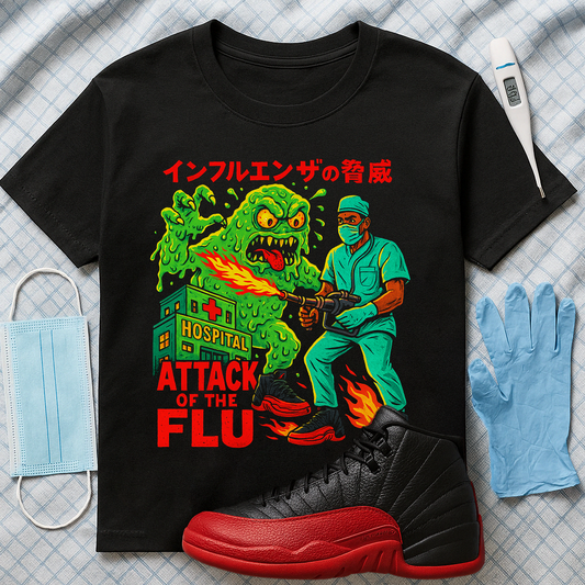 "Attack of the Flu (Flu Game 12s) T-Shirt