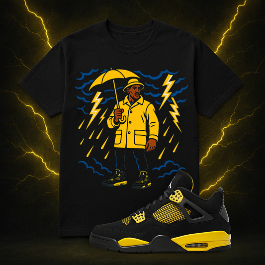 "MJ in the Rain (Thunder 4s)" T-Shirt