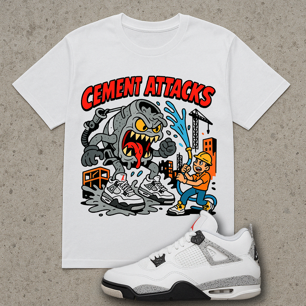 "Cement Attacks (Cement 4s)"T-Shirt