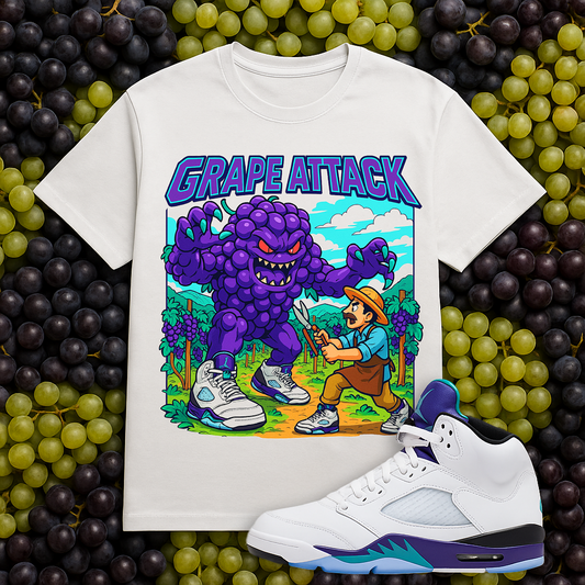"Grape Attack (Grape 5s)T-Shirt