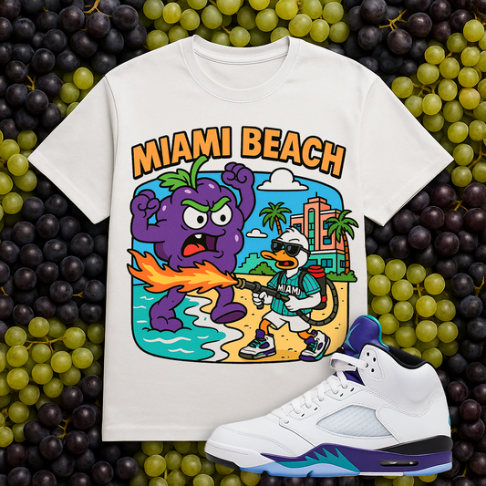 "Miami Grape Attack (Grape 5s)T-Shirt