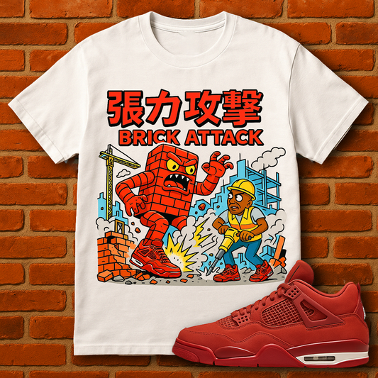 "Brick Attack (Brick 4's)"  T-Shirt